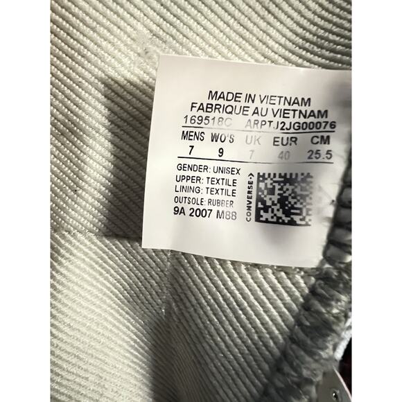 Converse Chuck 70 High Thermo Felt Storm Front Yellow Mens Size 7 Womens Size 9 - Picture 8 of 8